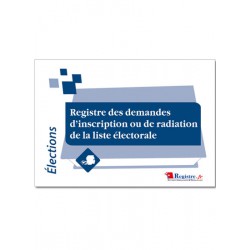 REGISTRE DEMANDES D'INSCRIPTION / RADIATION LISTE ELECTORALE (A002)