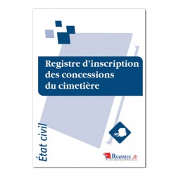 REGISTRE D'INSCRIPTION DES CONCESSIONS DU CIMETIERE (A012)