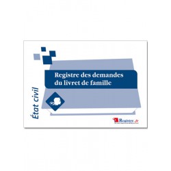 REGISTRE DES DEMANDES DU LIVRET DE FAMILLE (A037)