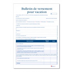 REGISTRE DES VERSEMENTS POUR VACATION (A042)