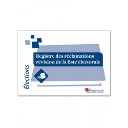 REGISTRE DES RECLAMATIONS REVISION DE LA LISTE ELECTORALE (A043)