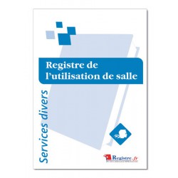 REGISTRE OBLIGATOIRE DE L'UTILISATION DE SALLE (A064)