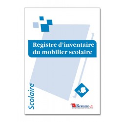 REGISTRE D'INVENTAIRE DU MOBILIER SCOLAIRE (A071)