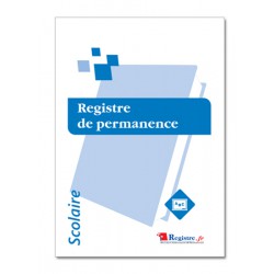 REGISTRE DE PERMANENCE - SCOLAIRE (A095)