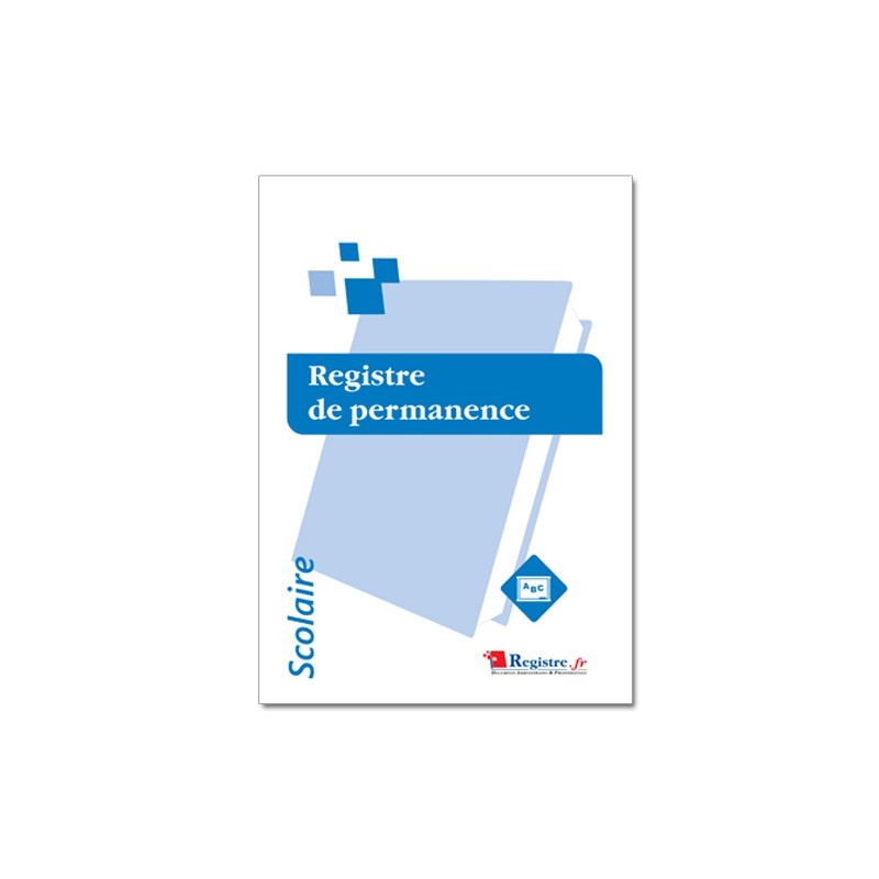 REGISTRE DE PERMANENCE - SCOLAIRE (A095)