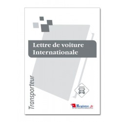 LETTRE DE VOITURE INTERNATIONALE (CMR01)