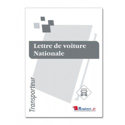 LETTRE DE VOITURE NATIONALE - TRANSPORTS (CMR02)