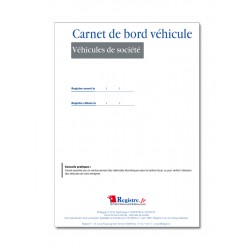 REGISTRE OBLIGATOIRE : CARNET DE BORD VEHICULE DE SOCIETE (M001)