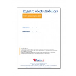 REGISTRE OBJETS MOBILIERS SPECIAL ANTIQUAIRES (M015)