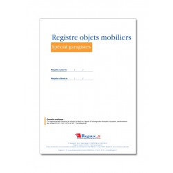 REGISTRE OBJETS MOBILIERS SPECIAL GARAGISTES (M016)