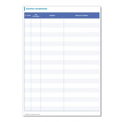 REGISTRE DE RECEPTION DU COURRIER (M018)