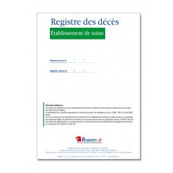 REGISTRE DES DECES - ETABLISSEMENT DE SANTE (M020)