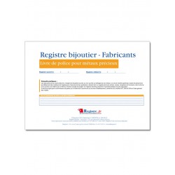 REGISTRE BIJOUTIER FABRICANTS (M024)