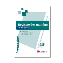 REGISTRE DES MANDATS TRANSACTIONS (M028)