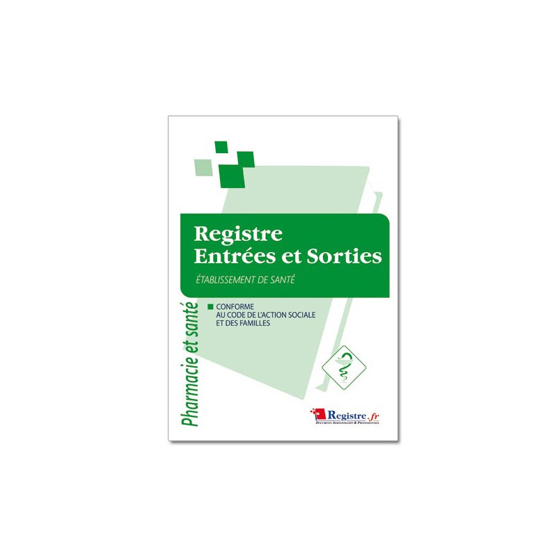 REGISTRE DES ENTREES ET SORTIES (M030)