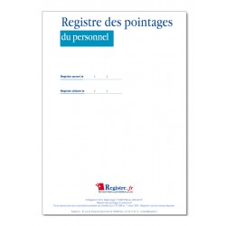 REGISTRE OBLIGATOIRE DES POINTAGES DU PERSONNEL (M043)