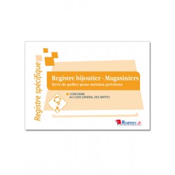 REGISTRE BIJOUTIER MAGASINIERS (M066)