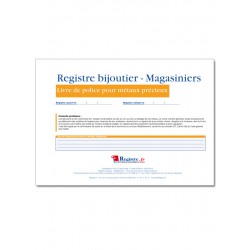 REGISTRE BIJOUTIER MAGASINIERS (M066)