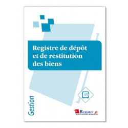 REGISTRE DE DEPOT ET DE RESTITUTION DES BIENS (M071)