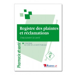 REGISTRE DES PLAINTES ET RECLAMATIONS (M073)