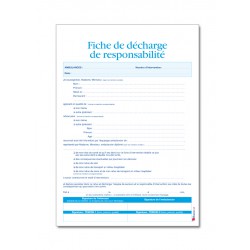 FICHE DE DECHARGE DE RESPONSABILITE - TRANSPORT SANITAIRE (M076)