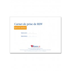 CARNET DE PRISE DE RDV - SPECIAL ATELIER (M079)