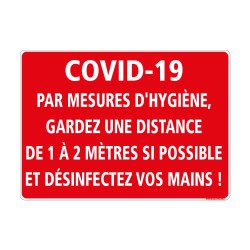 SIGNALISATION DE MARQUAGE AU SOL SPECIAL CORONAVIRUS - MESURES D'HYGIENE EN TEMPS D'EPIDEMIE TYPE COVID-19 (O0032)