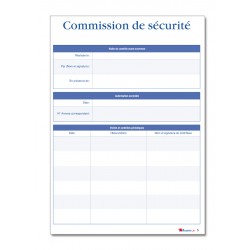 REGISTRE DE SECURITE INCENDIE POUR ERP, ERT, IGH (P001)