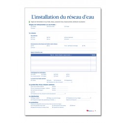 CARNET SANITAIRE EAUX ET EAUX CHAUDES SANITAIRES (P015)