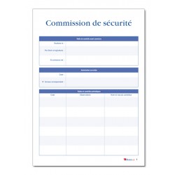 REGISTRE DE SECURITE INCENDIE POUR ERP TYPE L (P035)