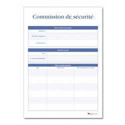 REGISTRE DE SECURITE INCENDIE POUR ERP TYPE P (P039)