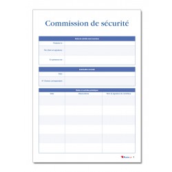 REGISTRE DE SECURITE INCENDIE POUR ERP TYPE R (P040)