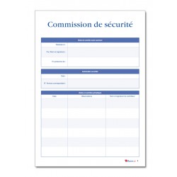 REGISTRE DE SECURITE INCENDIE POUR ERP TYPE T (P042)