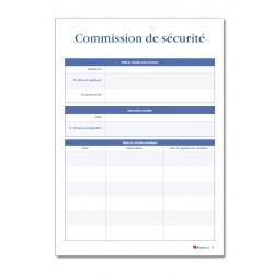 REGISTRE DE SECURITE INCENDIE POUR ERP TYPE V (P043)