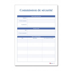 REGISTRE DE SECURITE INCENDIE POUR ERP TYPE Y (P046)