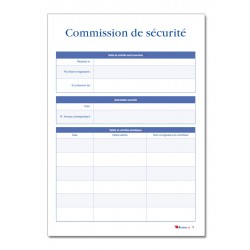 REGISTRE DE SECURITE INCENDIE POUR ERP 5EME CATEGORIE (P047)