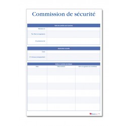 REGISTRE DE SECURITE INCENDIE POUR ERP TYPE PA (P048)