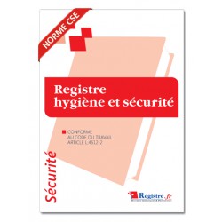 REGISTRE HYGIENE ET SECURITE (P062)