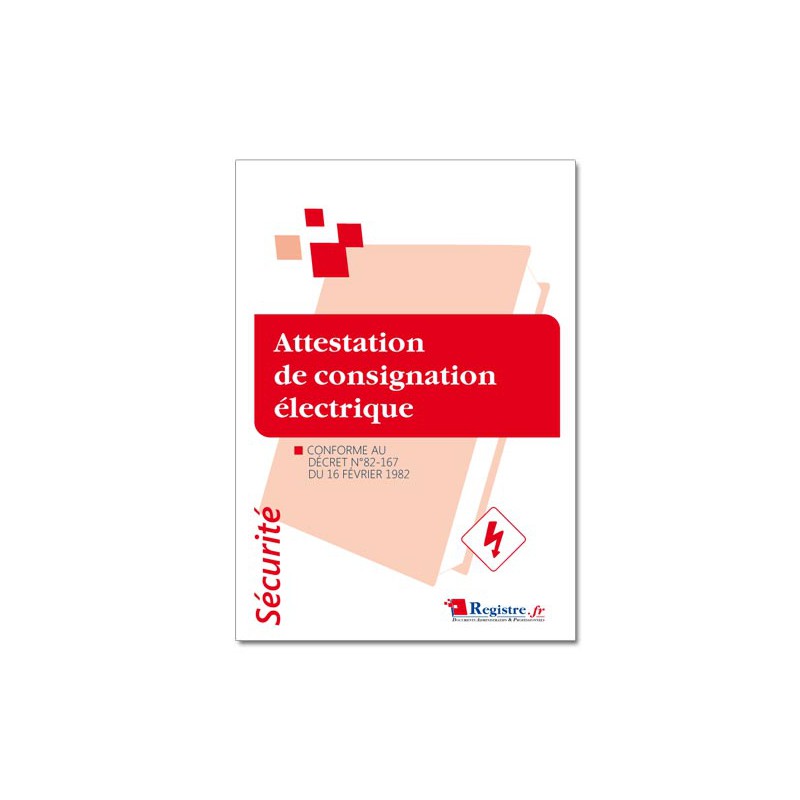 ATTESTATION DE CONSIGNATION ELECTRIQUE (P065)