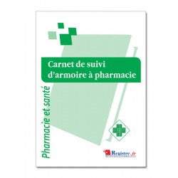 CARNET DE SUIVI D'ARMOIRE A PHARMACIE (P069)