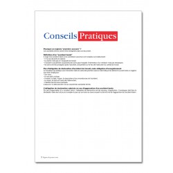 REGISTRE DES PREMIERS SOINS (P101)