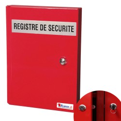 ARMOIRE DE SECURITE POUR REGISTRES - ROUGE (RAC01)