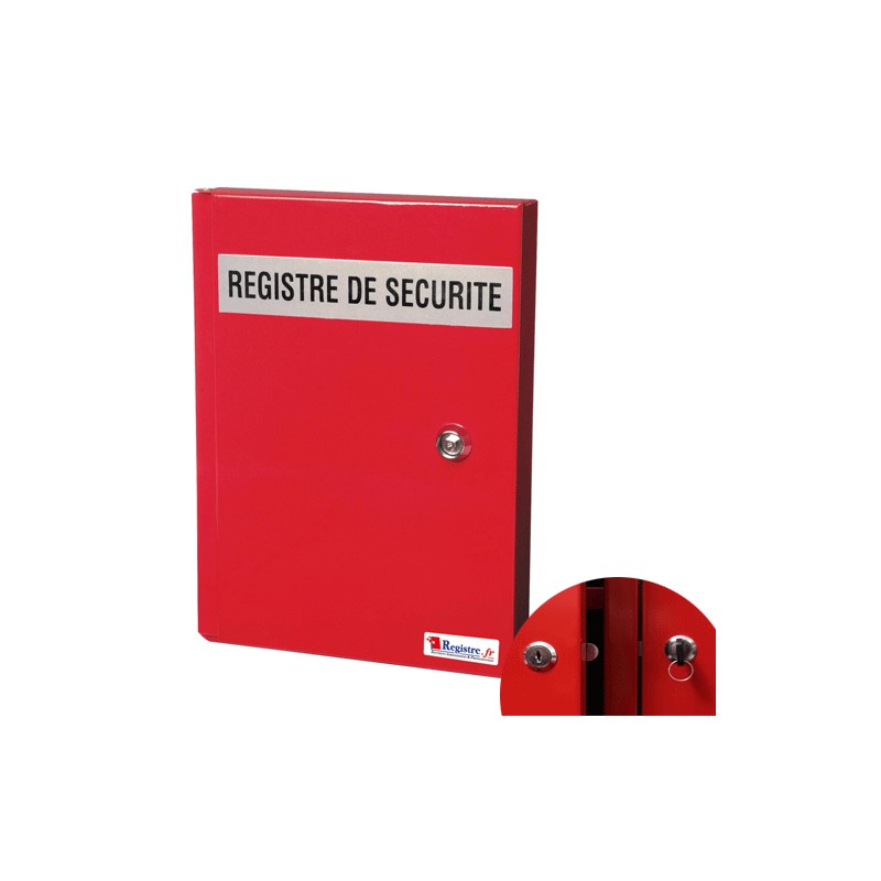 ARMOIRE DE SECURITE POUR REGISTRES - ROUGE (RAC01)