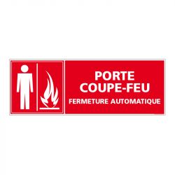 Signalisation d'incendie - Porte coupe feu - Fermeture automatique