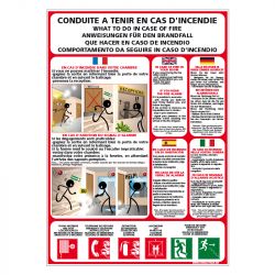 Signalisation d'incendie - Consignes incendie en hôtel