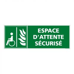 Signalisation de secours - Espace d'attente sécurisé