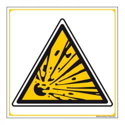 Signalisation de danger - Matières explosives