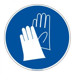 Signalisation d'obligation - Port de gants obligatoire