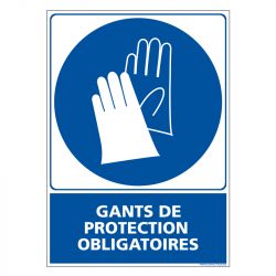 Signalisation d'obligation - Gants de protection obligatoire