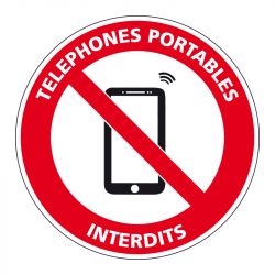 Signalisation d'interdiction - Téléphone portable interdit